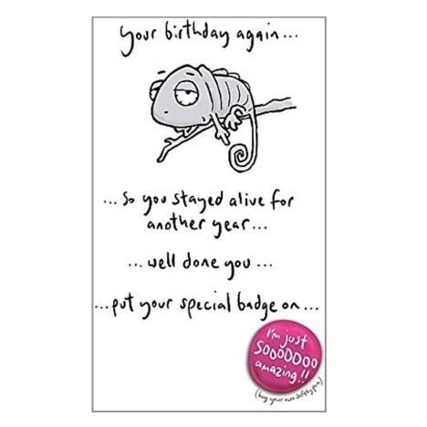Your Birthday Again Leon Humour Birthday Card £2.19